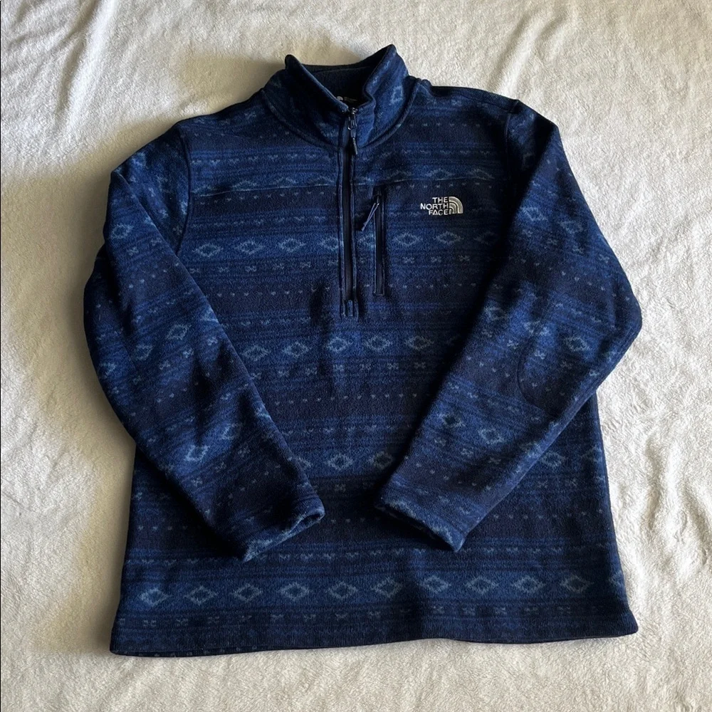 The North Face Navy Geometric Fleece